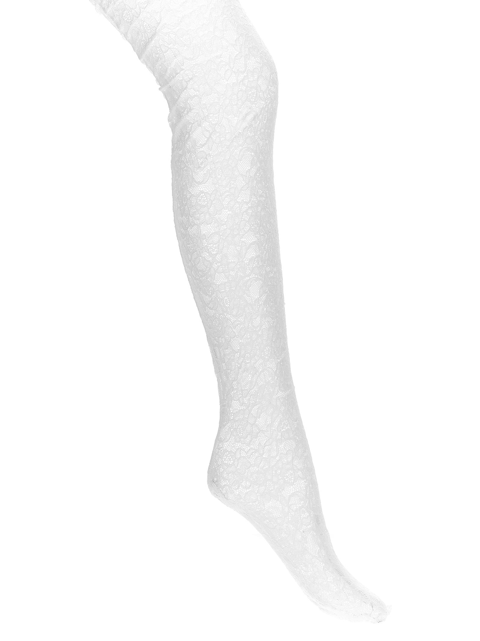 VALENTINO GARAVANI Women's Valentino Garavani Chez Valentino Lace Tights White