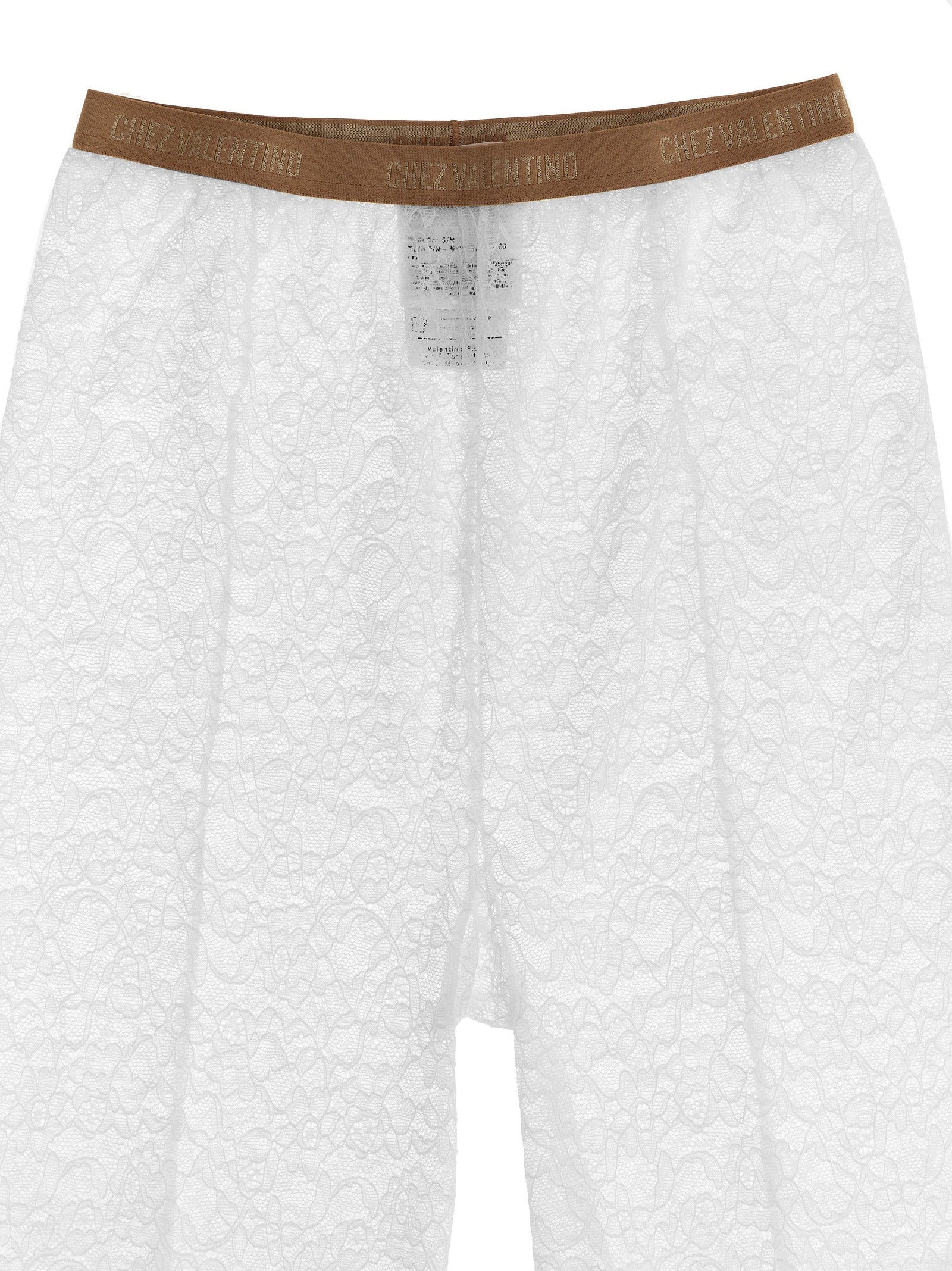 VALENTINO GARAVANI Women's Valentino Garavani Chez Valentino Lace Tights White