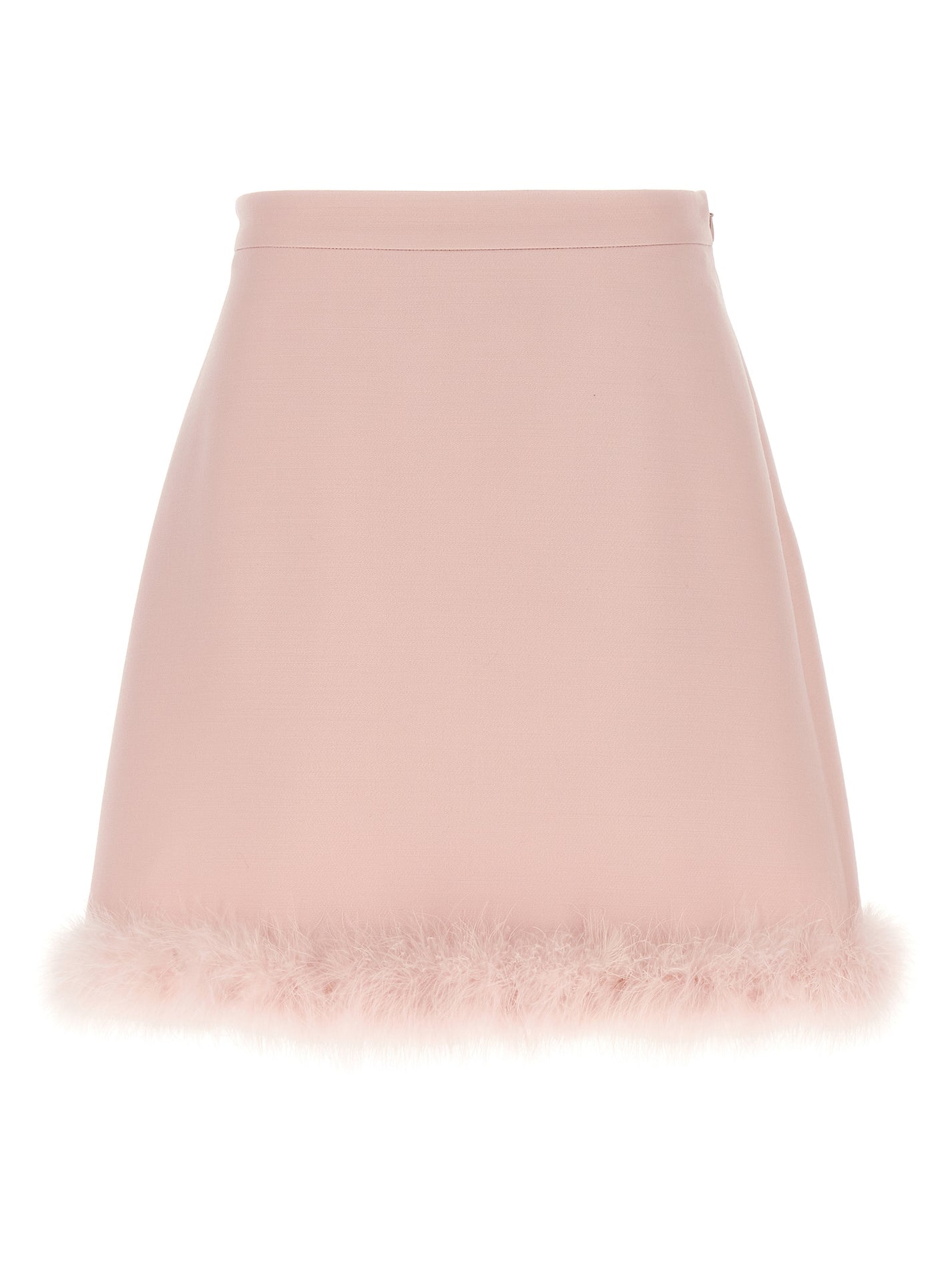 VALENTINO GARAVANI - VALENTINO GARAVANI Women’s Valentino Garavani Feathers Skirt Pink - Women’s Bottoms