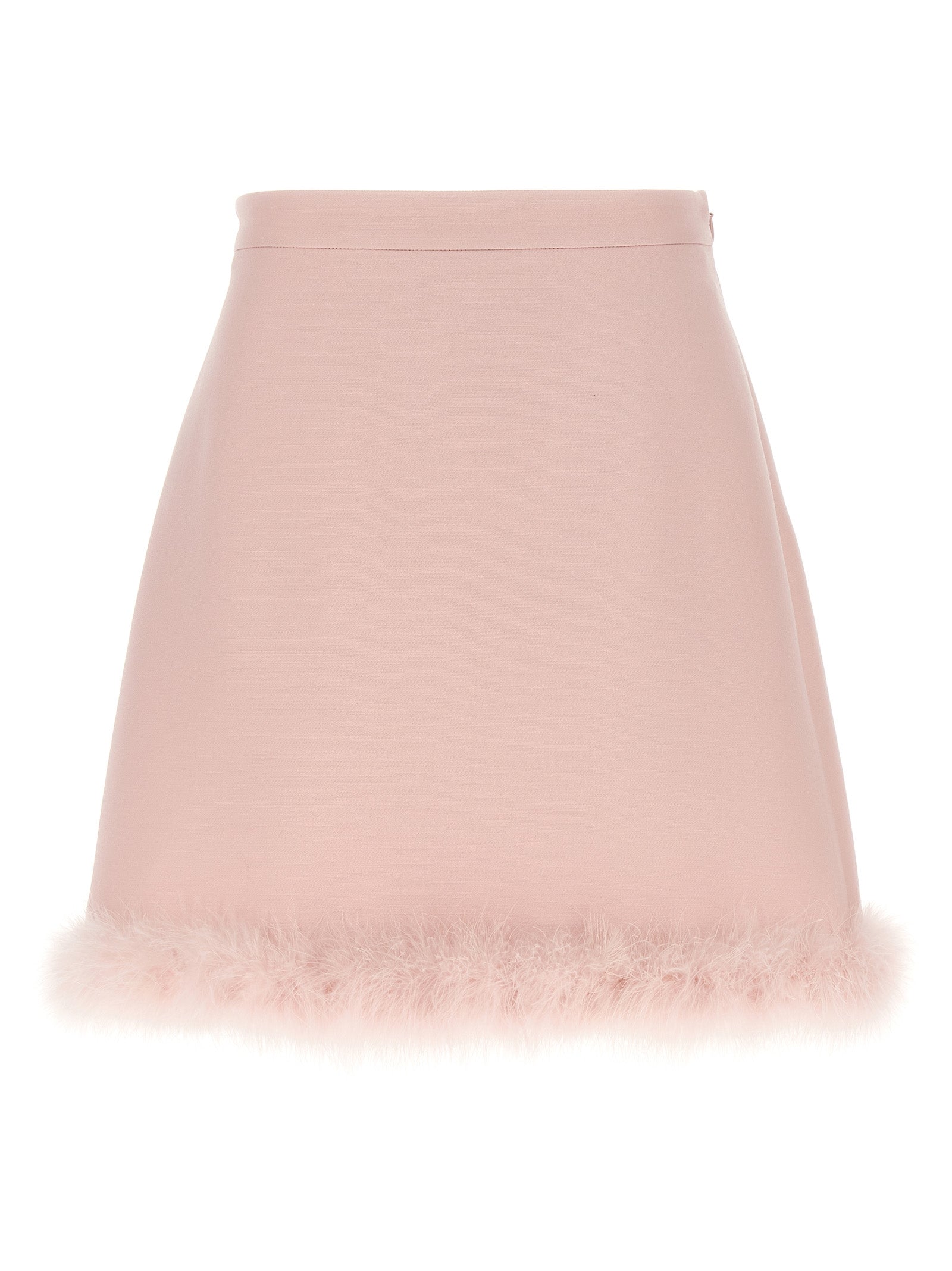 VALENTINO GARAVANI - VALENTINO GARAVANI Women’s Valentino Garavani Feathers Skirt Pink - Women’s Bottoms