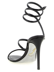 RENÉ CAOVILLA - RENÉ CAOVILLA Women’s Cleo Metallic Sandals Black - Women’s Shoes