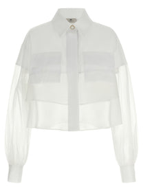 ELISABETTA FRANCHI - ELISABETTA FRANCHI - Organza shirt - Women’s Tops