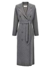 ELISABETTA FRANCHI - ELISABETTA FRANCHI - Double-breasted knit coat - Women’s Outerwear