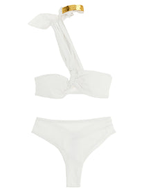 ELISABETTA FRANCHI Women's Jewel Bikini White
