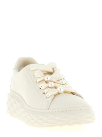 JIMMY CHOO - JIMMY CHOO Women’s Diamond Light Maxi Sneakers White - Women’s Shoes