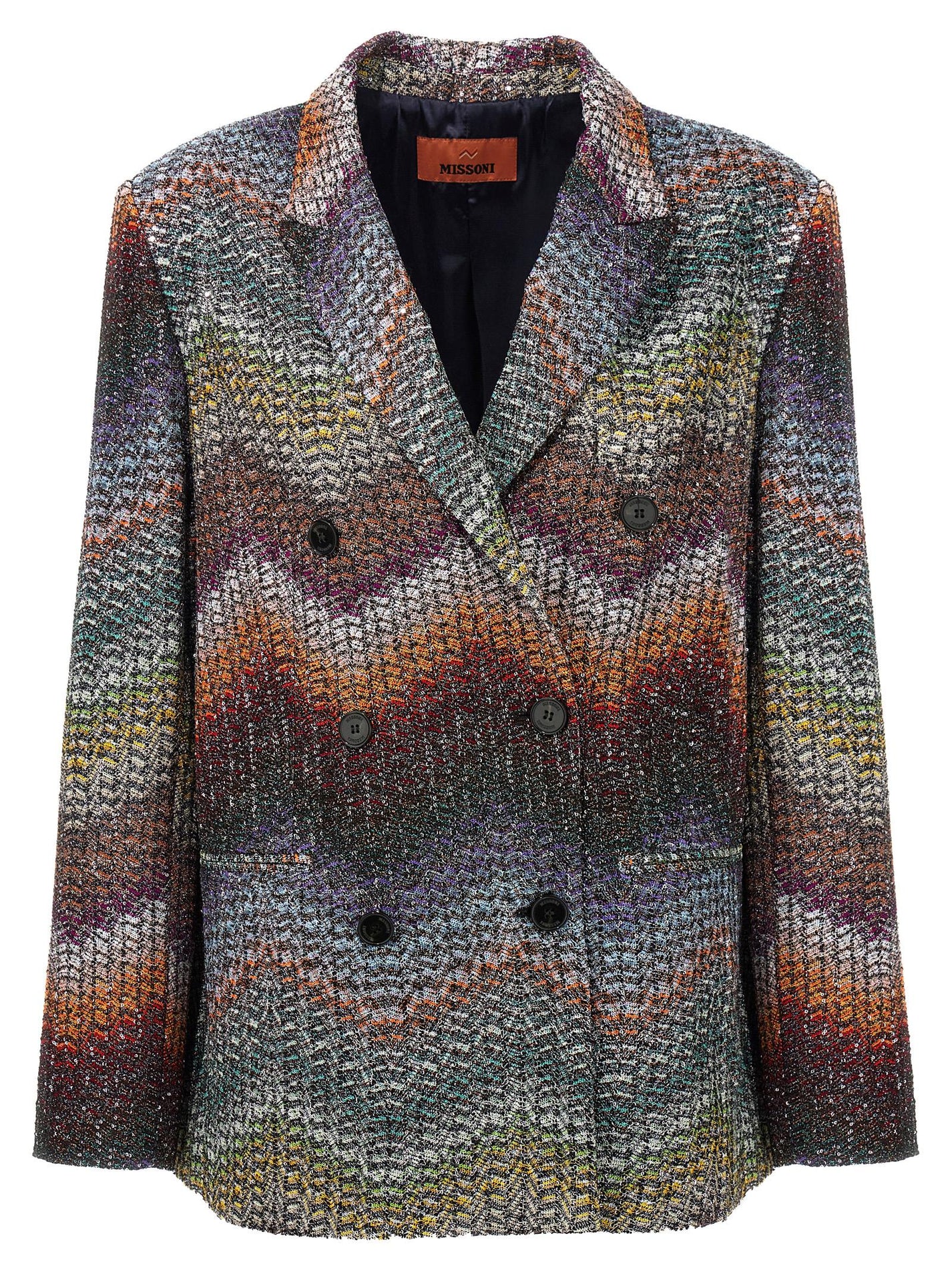 MISSONI - MISSONI - Lamé and sequin viscose blazer - Women’s Clothing