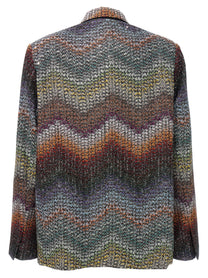 MISSONI - MISSONI - Lamé and sequin viscose blazer - Women’s Clothing