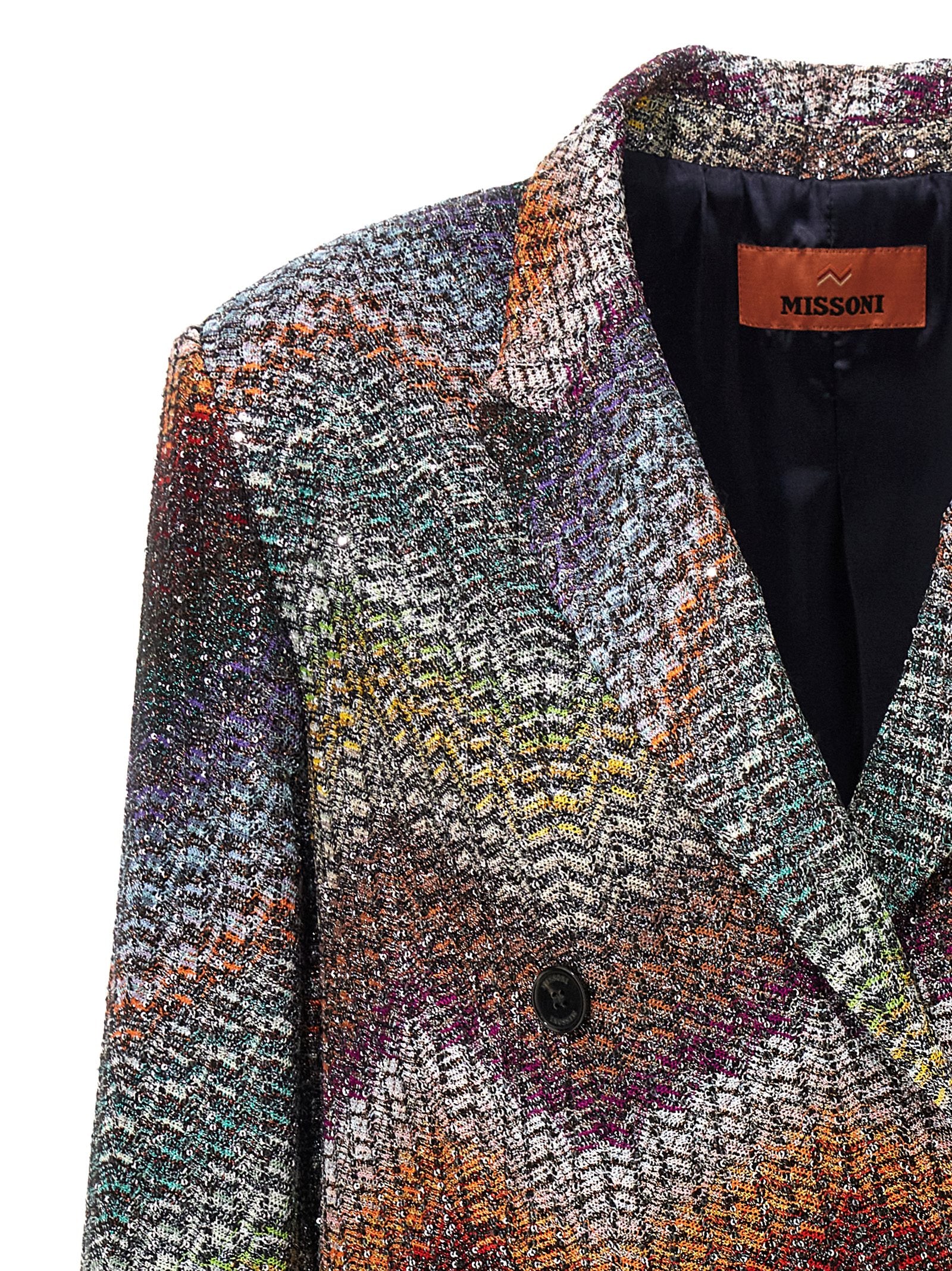 MISSONI - MISSONI - Lamé and sequin viscose blazer - Women’s Clothing