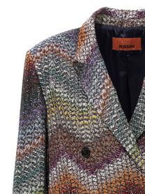 MISSONI - MISSONI - Lamé and sequin viscose blazer - Women’s Clothing