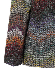 MISSONI - MISSONI - Lamé and sequin viscose blazer - Women’s Clothing