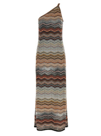 MISSONI - MISSONI Women’s One-Shoulder Dress Multicolor - Women’s Clothing