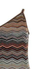 MISSONI - MISSONI Women’s One-Shoulder Dress Multicolor - Women’s Clothing