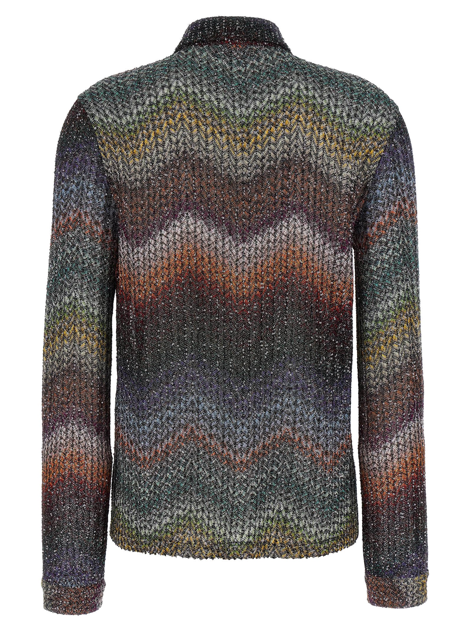 MISSONI Women's Sequin And Lamé Viscose Shirt Multicolor