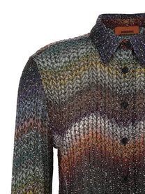 MISSONI Women's Sequin And Lamé Viscose Shirt Multicolor
