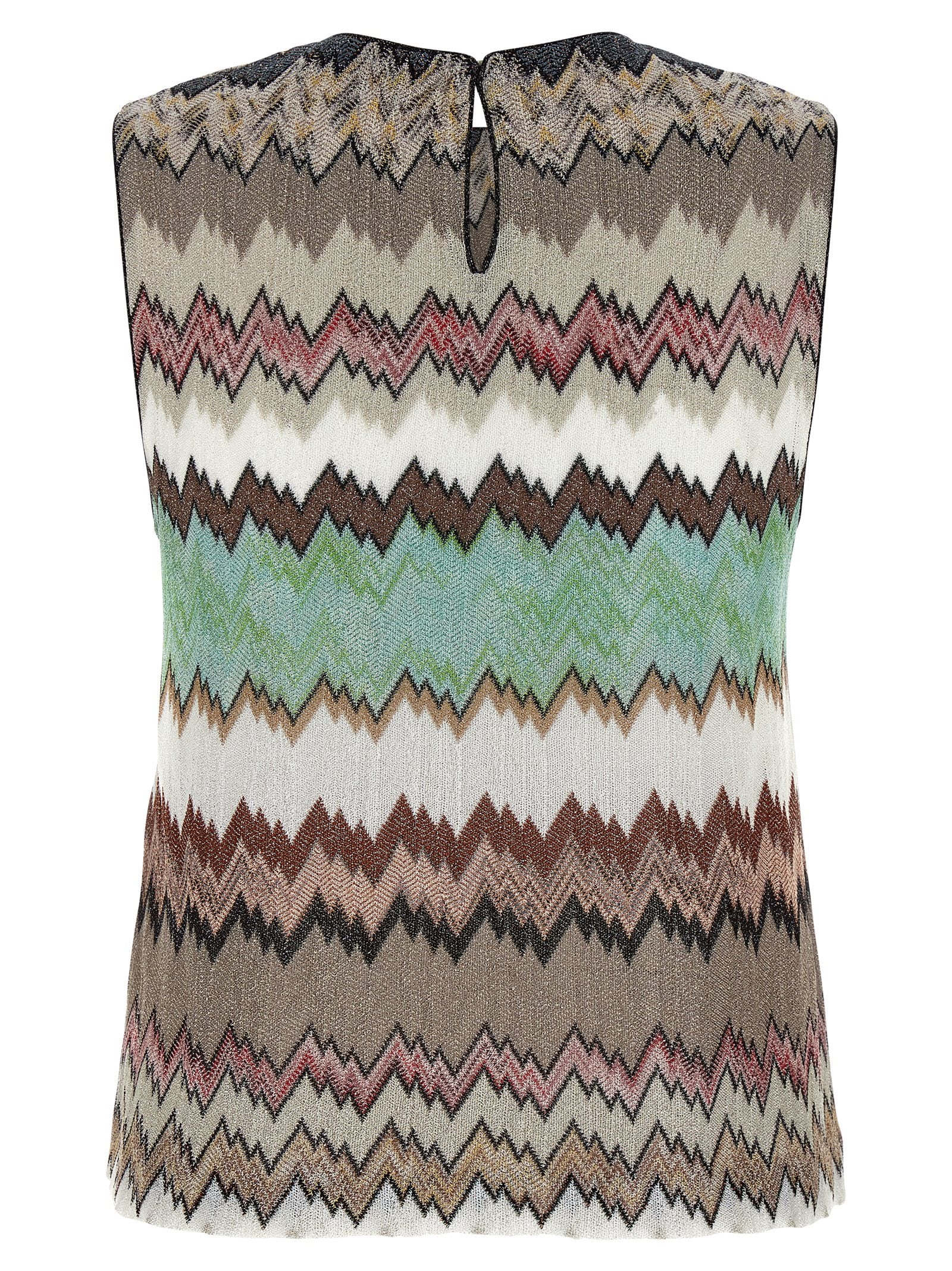 MISSONI Women's Zigzag Lamé Top Multicolor