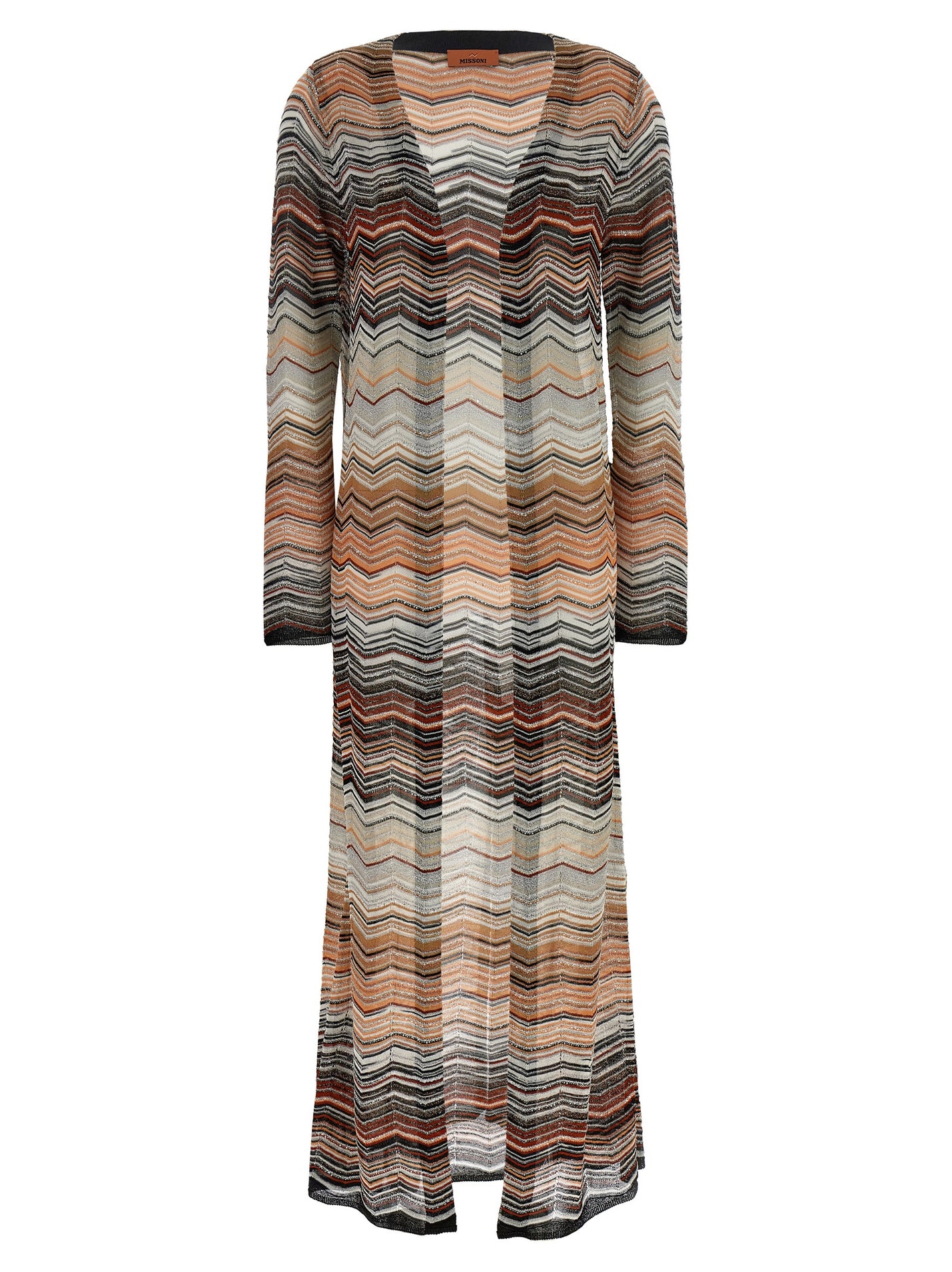 MISSONI - MISSONI Women’s Chevron Lamé Cardigan Multicolor - Women’s Knitwear