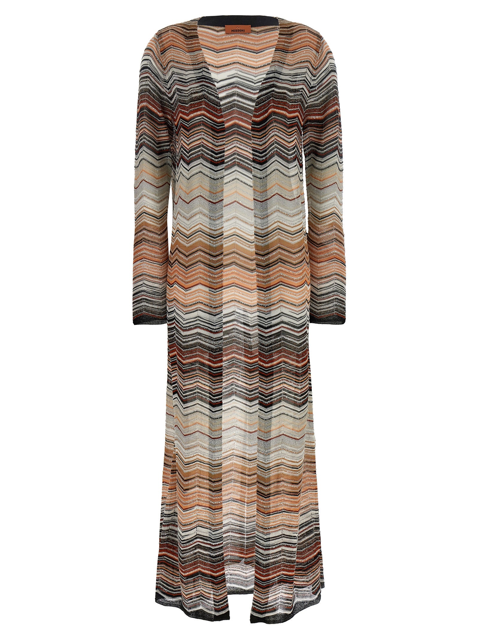 MISSONI - MISSONI Women’s Chevron Lamé Cardigan Multicolor - Women’s Knitwear