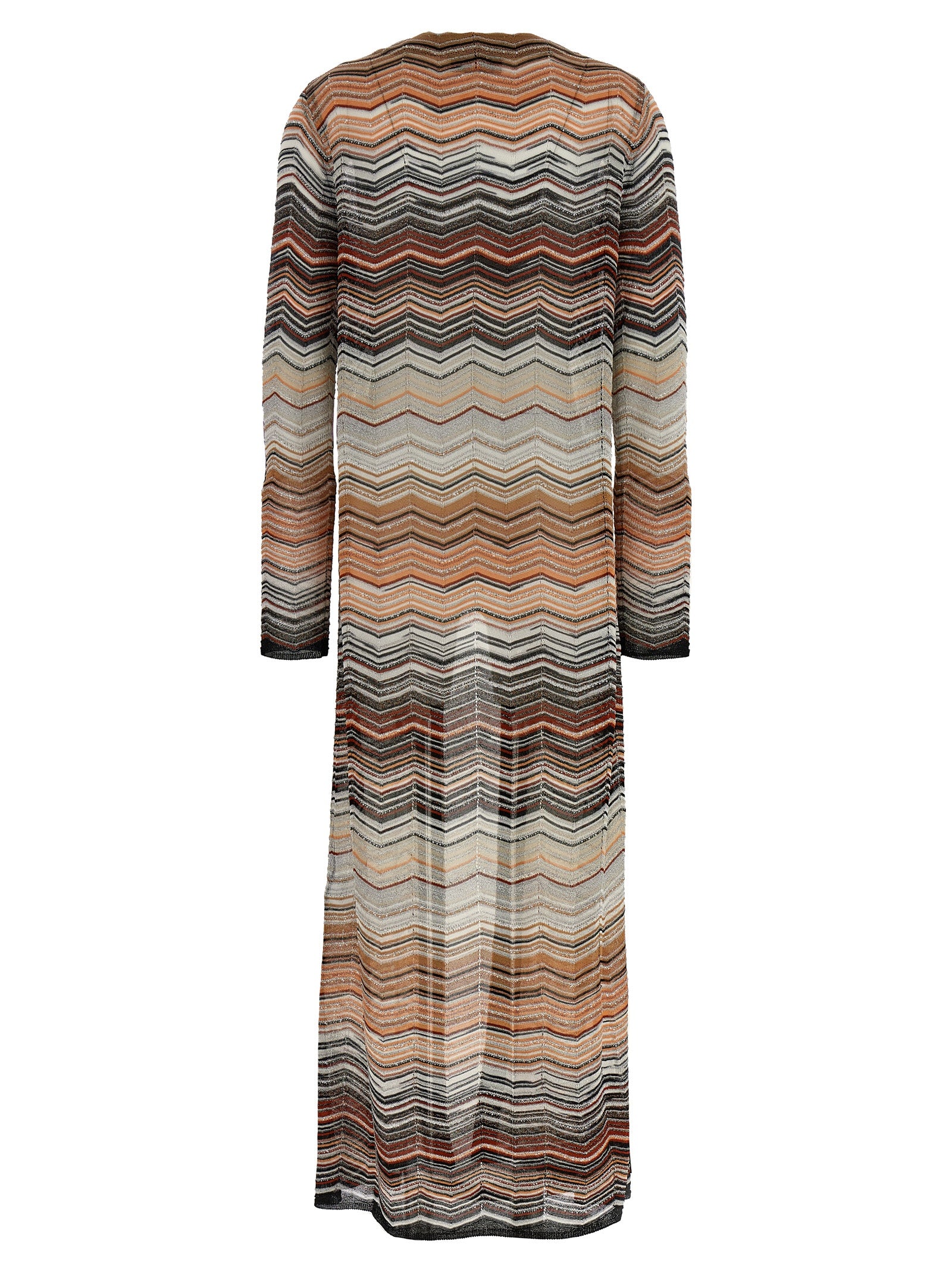 MISSONI - MISSONI Women’s Chevron Lamé Cardigan Multicolor - Women’s Knitwear