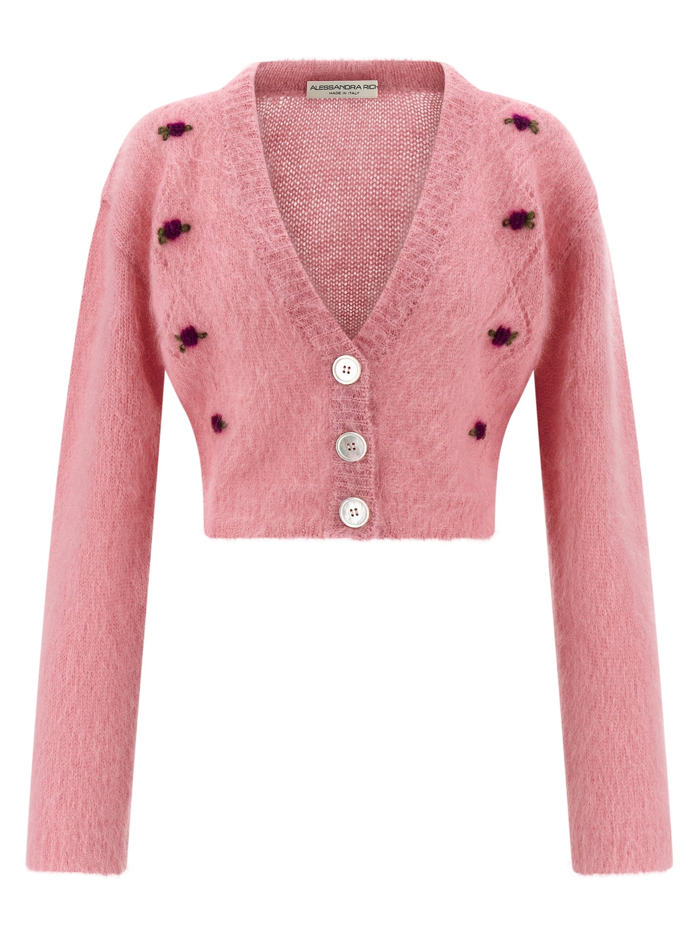 ALESSANDRA RICH - ALESSANDRA RICH - ’Carded Mohair’ cardigan - Women’s Knitwear