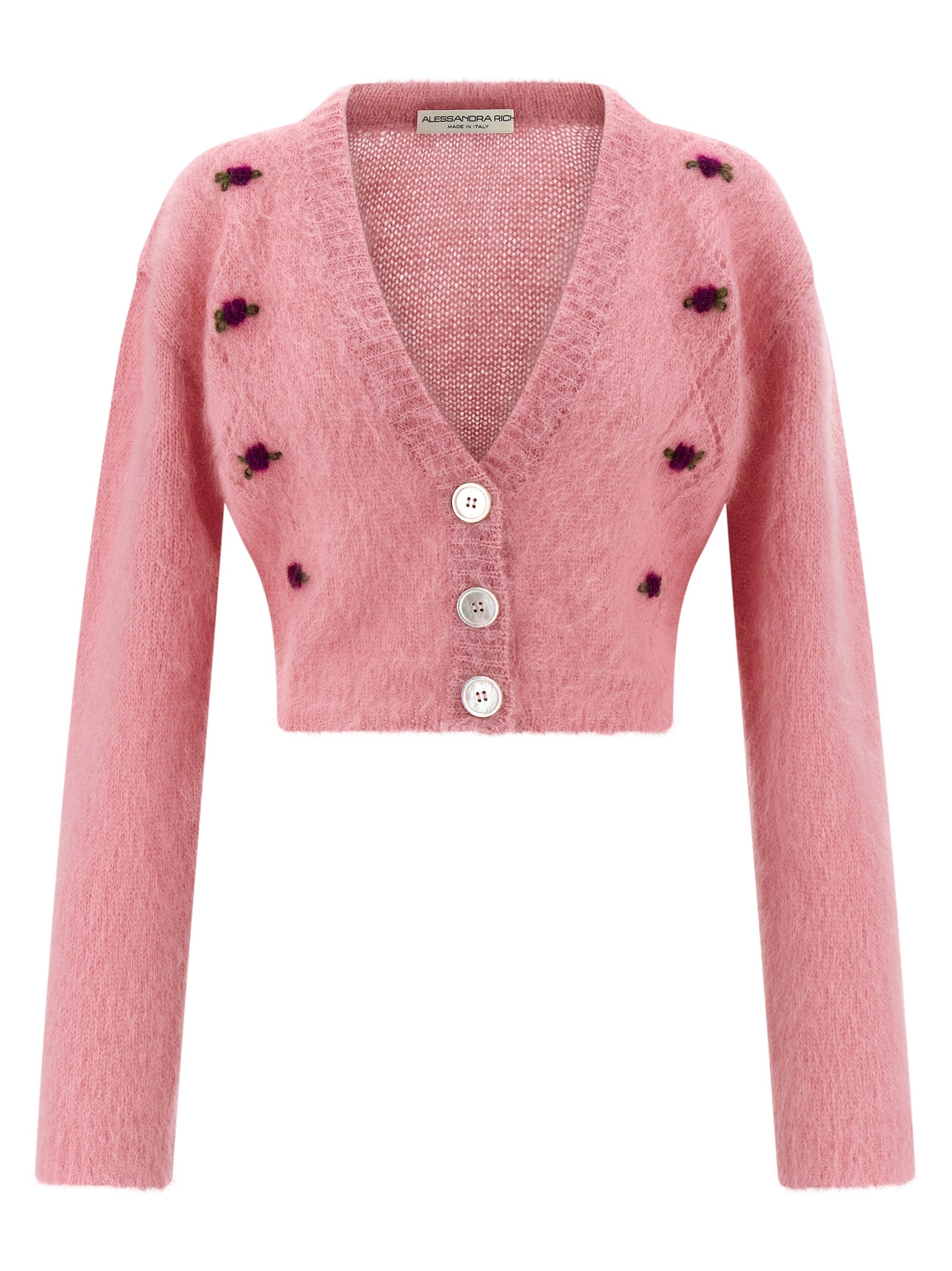 ALESSANDRA RICH - ALESSANDRA RICH - ’Carded Mohair’ cardigan - Women’s Knitwear