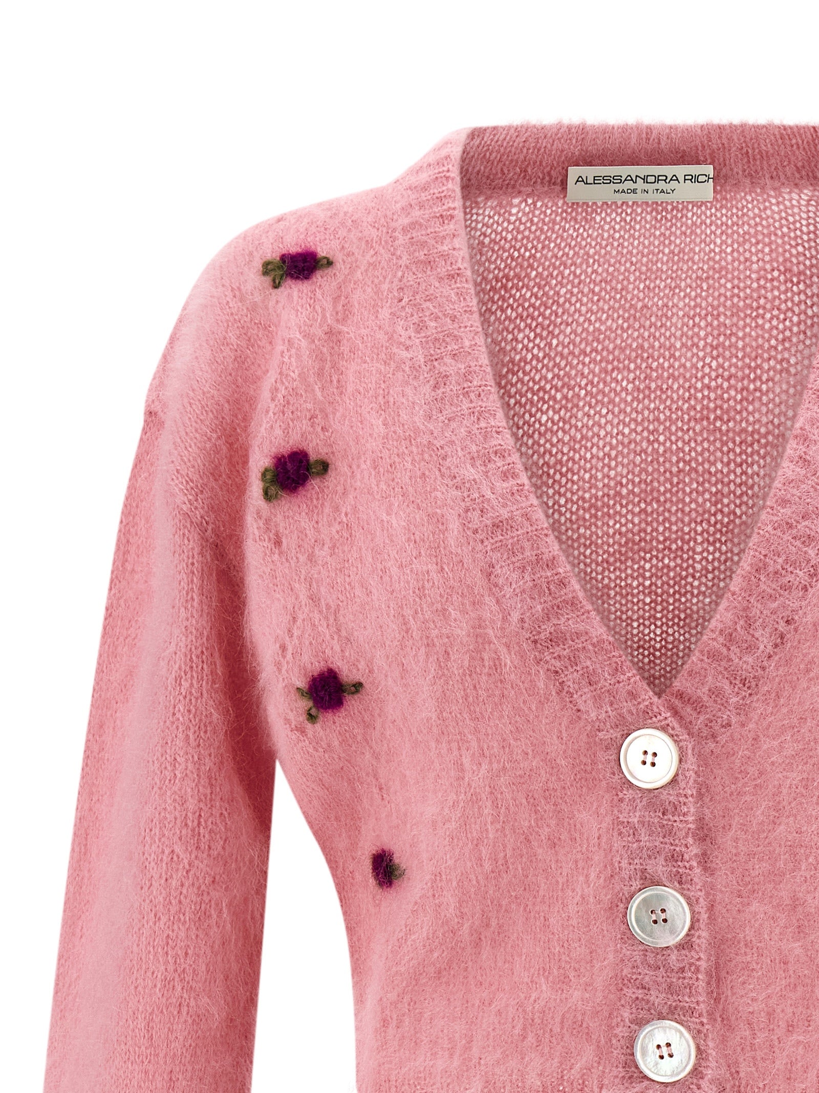 ALESSANDRA RICH - ALESSANDRA RICH - ’Carded Mohair’ cardigan - Women’s Knitwear