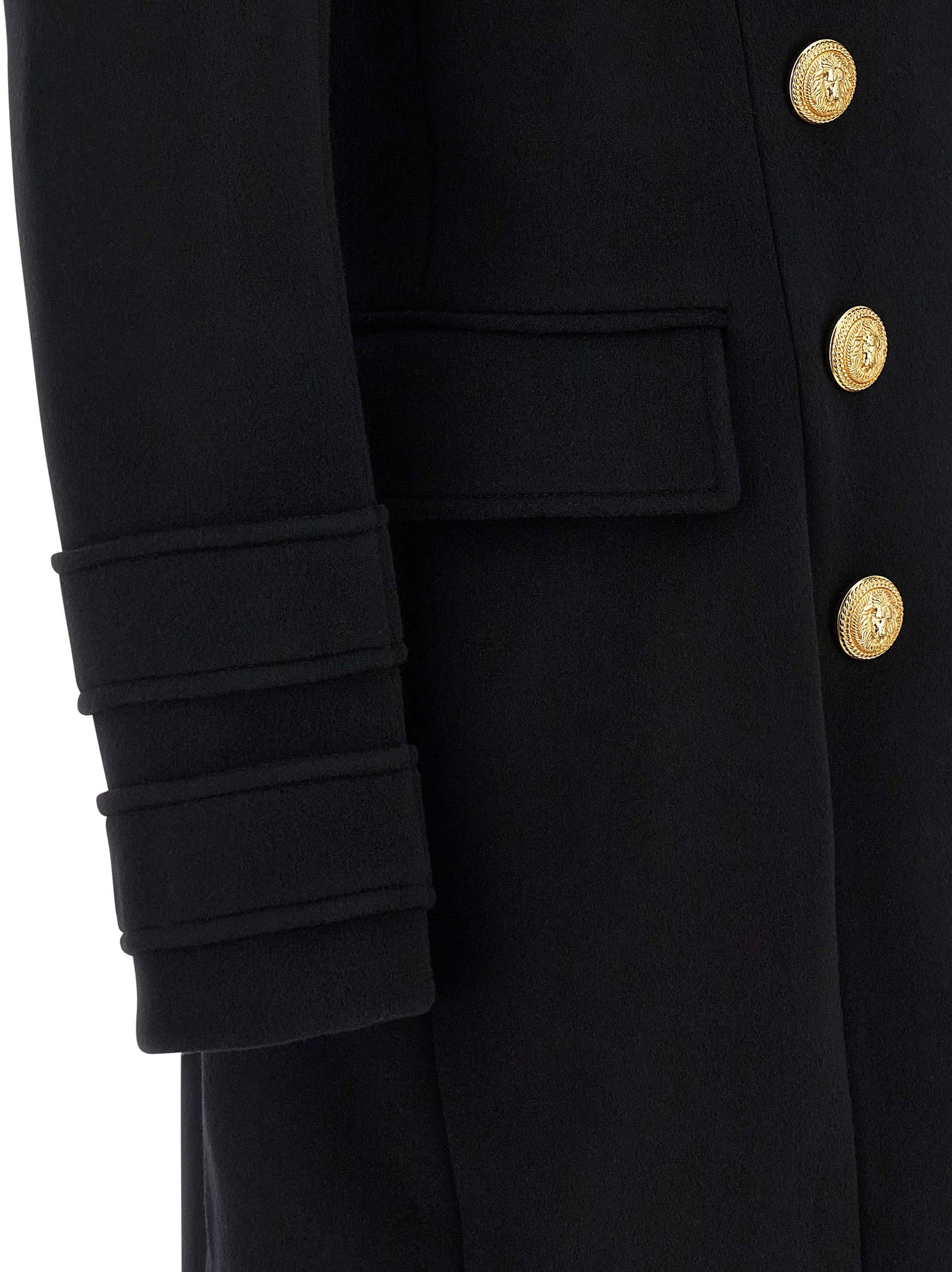 BALMAIN Women's 10 Bottoni Coat Black