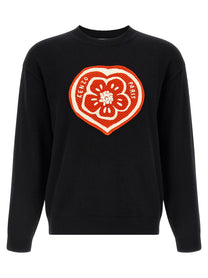 KENZO - KENZO Men’s Kenzo Boke Heart Sweater Black - Men’s Knitwear