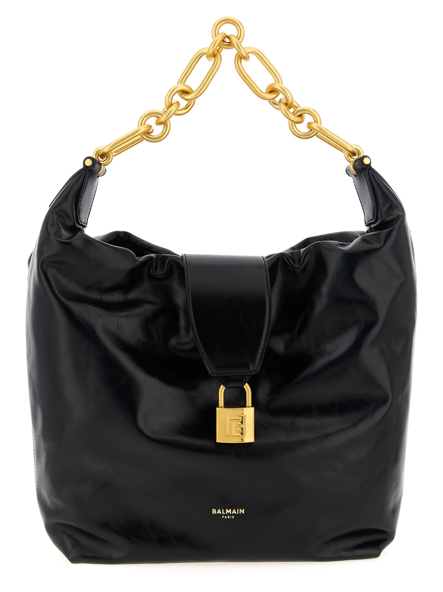 BALMAIN - BALMAIN Women’s Sync Hobo Shoulder Bag Black - Women’s Bags
