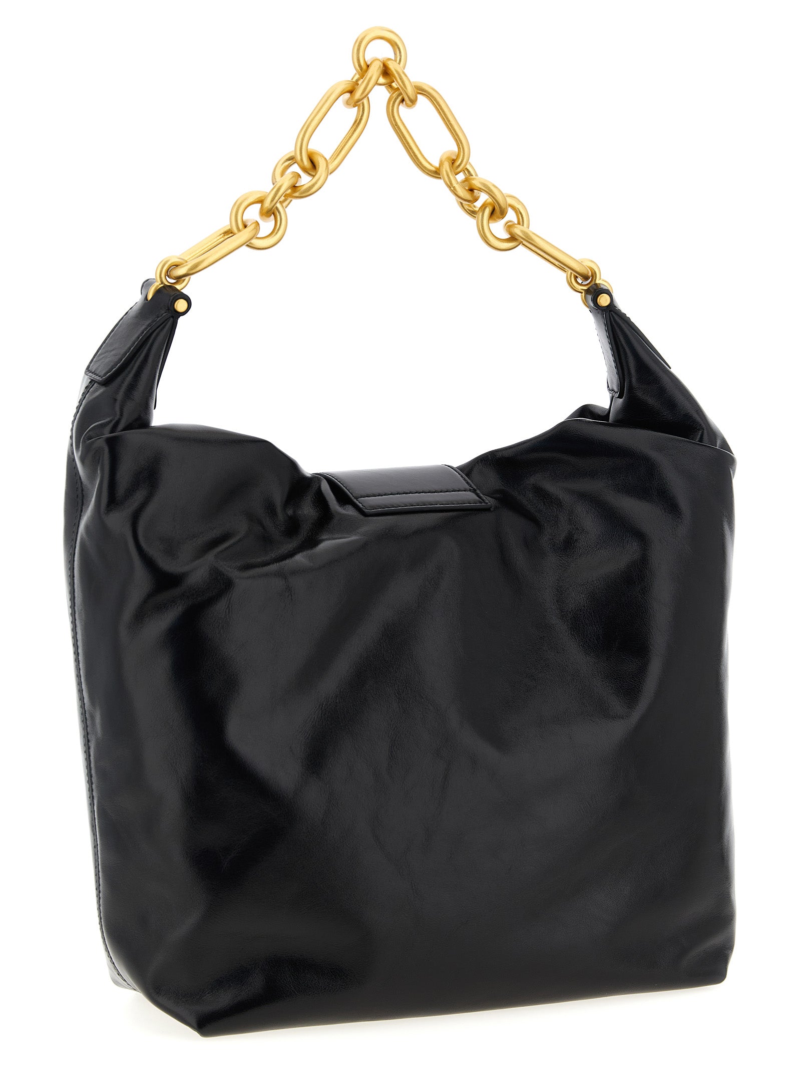BALMAIN - BALMAIN Women’s Sync Hobo Shoulder Bag Black - Women’s Bags