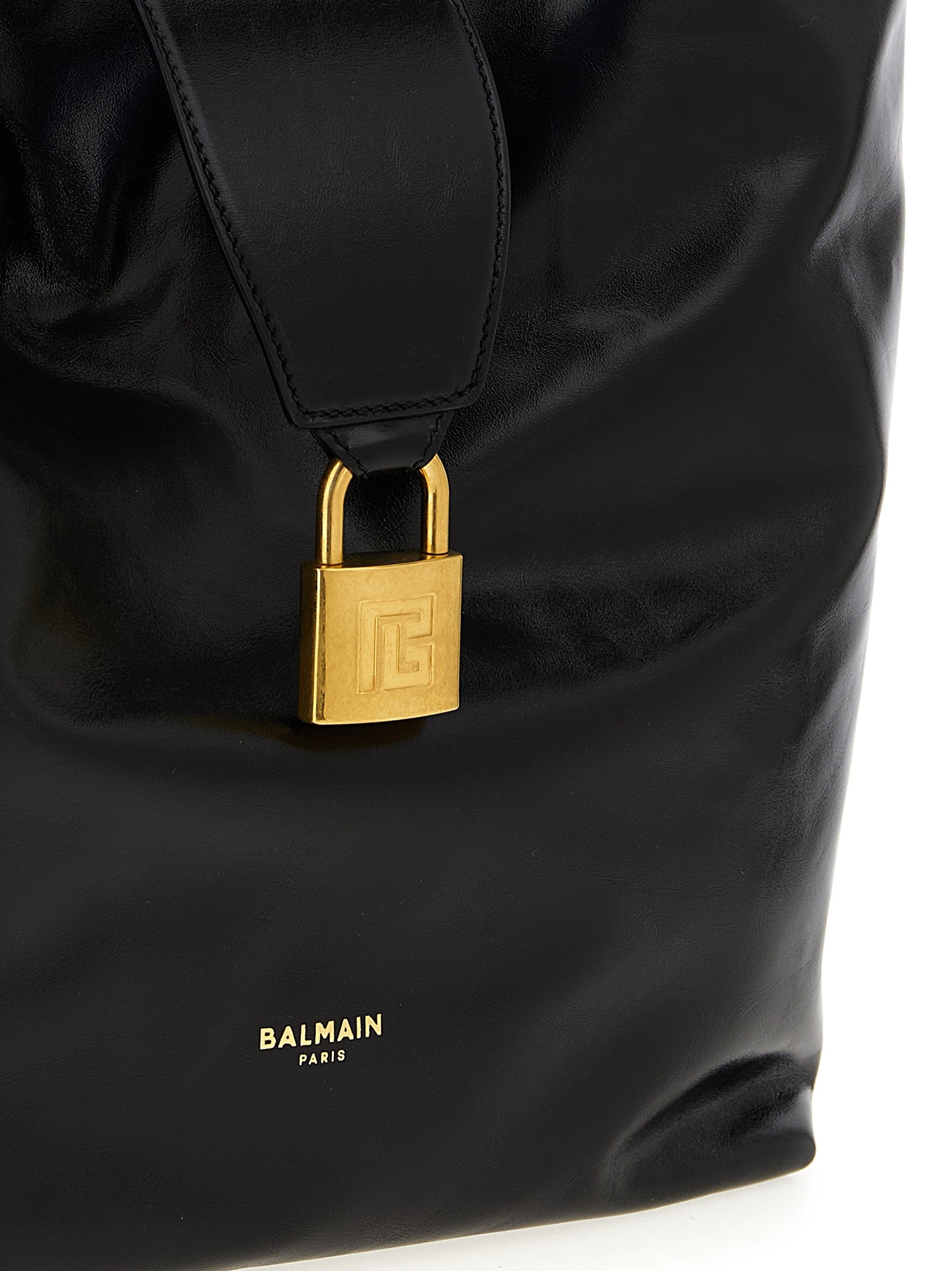 BALMAIN - BALMAIN Women’s Sync Hobo Shoulder Bag Black - Women’s Bags
