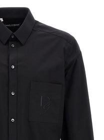 DOLCE &amp; GABBANA - DOLCE &amp; GABBANA - Logo embroidery shirt - Men’s Tops