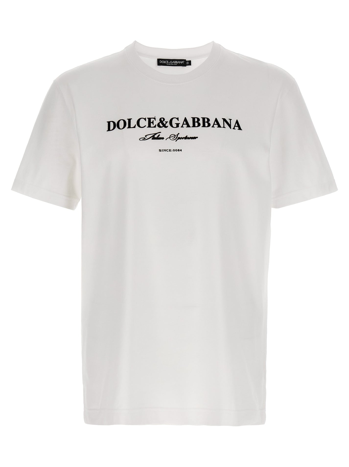 DOLCE &amp; GABBANA - DOLCE &amp; GABBANA - Flock print t-shirt - Men’s Tops