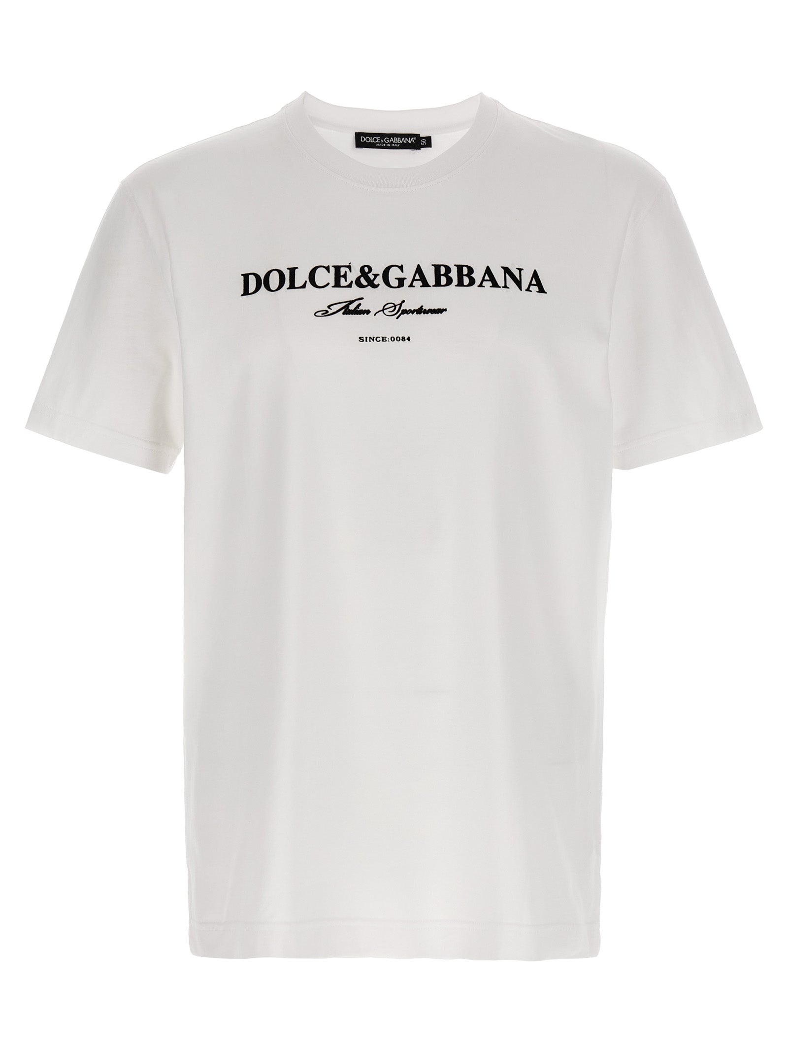 DOLCE &amp; GABBANA - DOLCE &amp; GABBANA - Flock print t-shirt - Men’s Tops