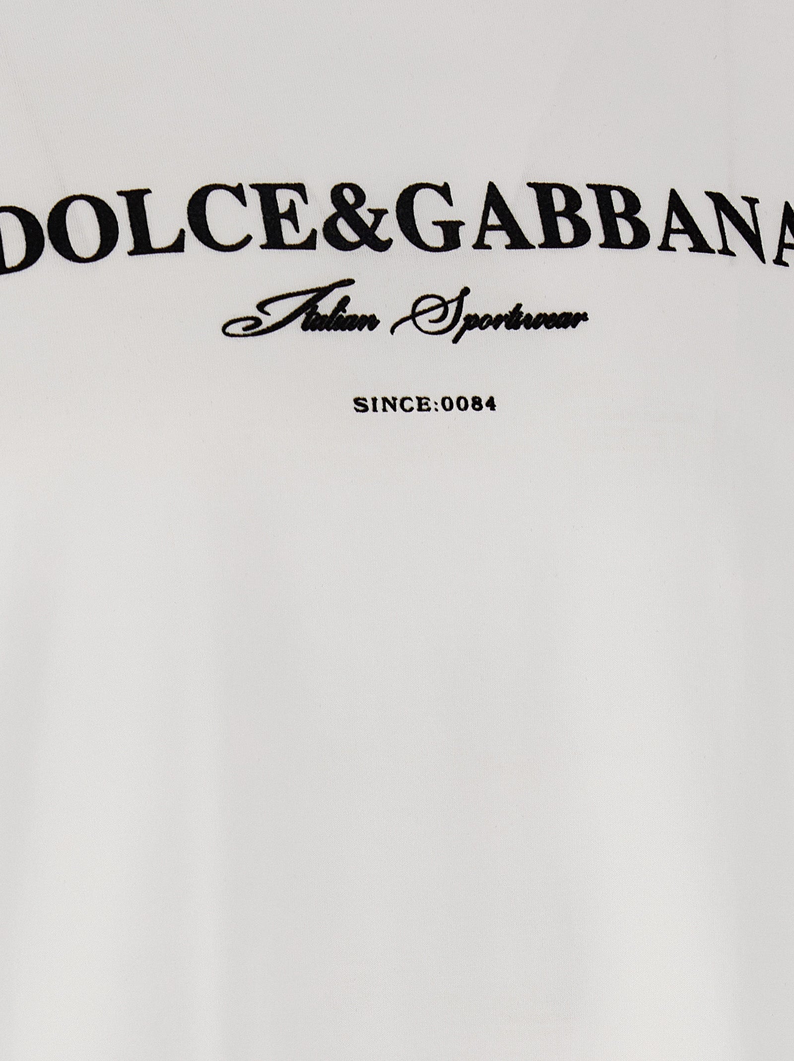 DOLCE &amp; GABBANA - DOLCE &amp; GABBANA - Flock print t-shirt - Men’s Tops