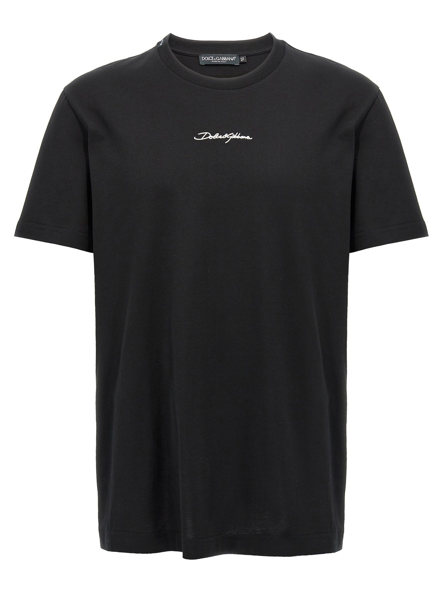 DOLCE &amp; GABBANA - DOLCE &amp; GABBANA - Logo embroidery t-shirt - Men’s Tops
