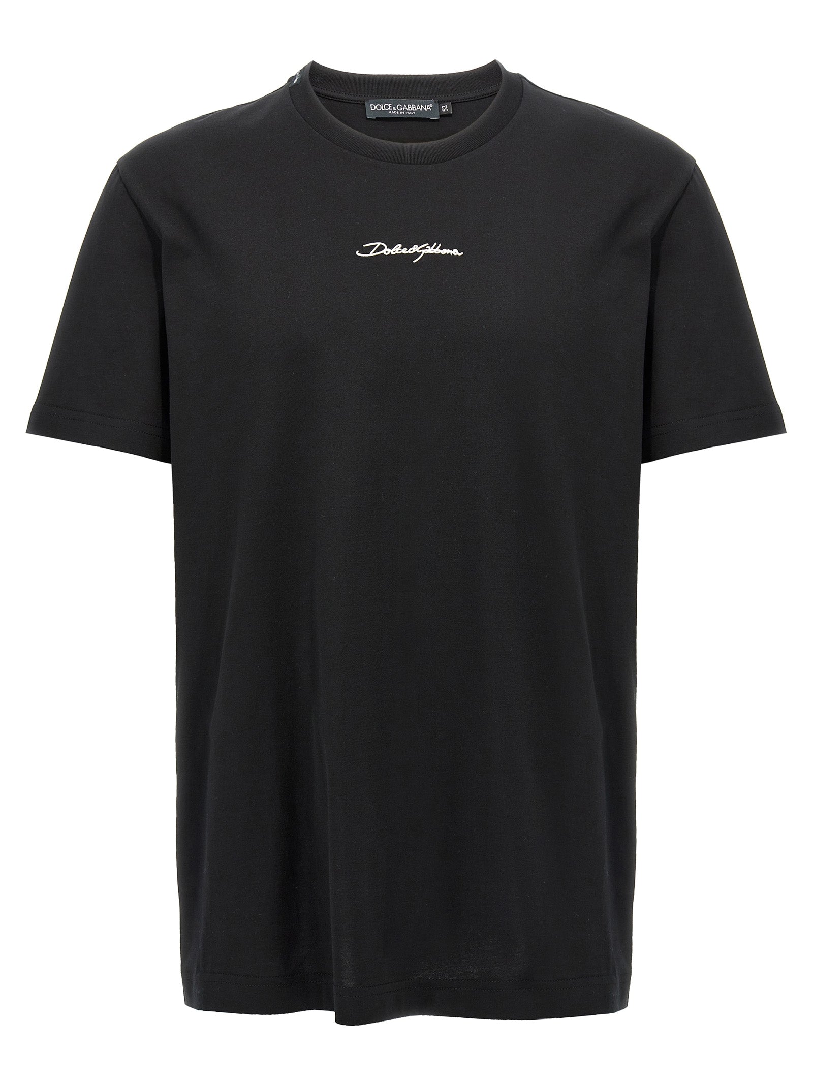 DOLCE &amp; GABBANA - DOLCE &amp; GABBANA - Logo embroidery t-shirt - Men’s Tops