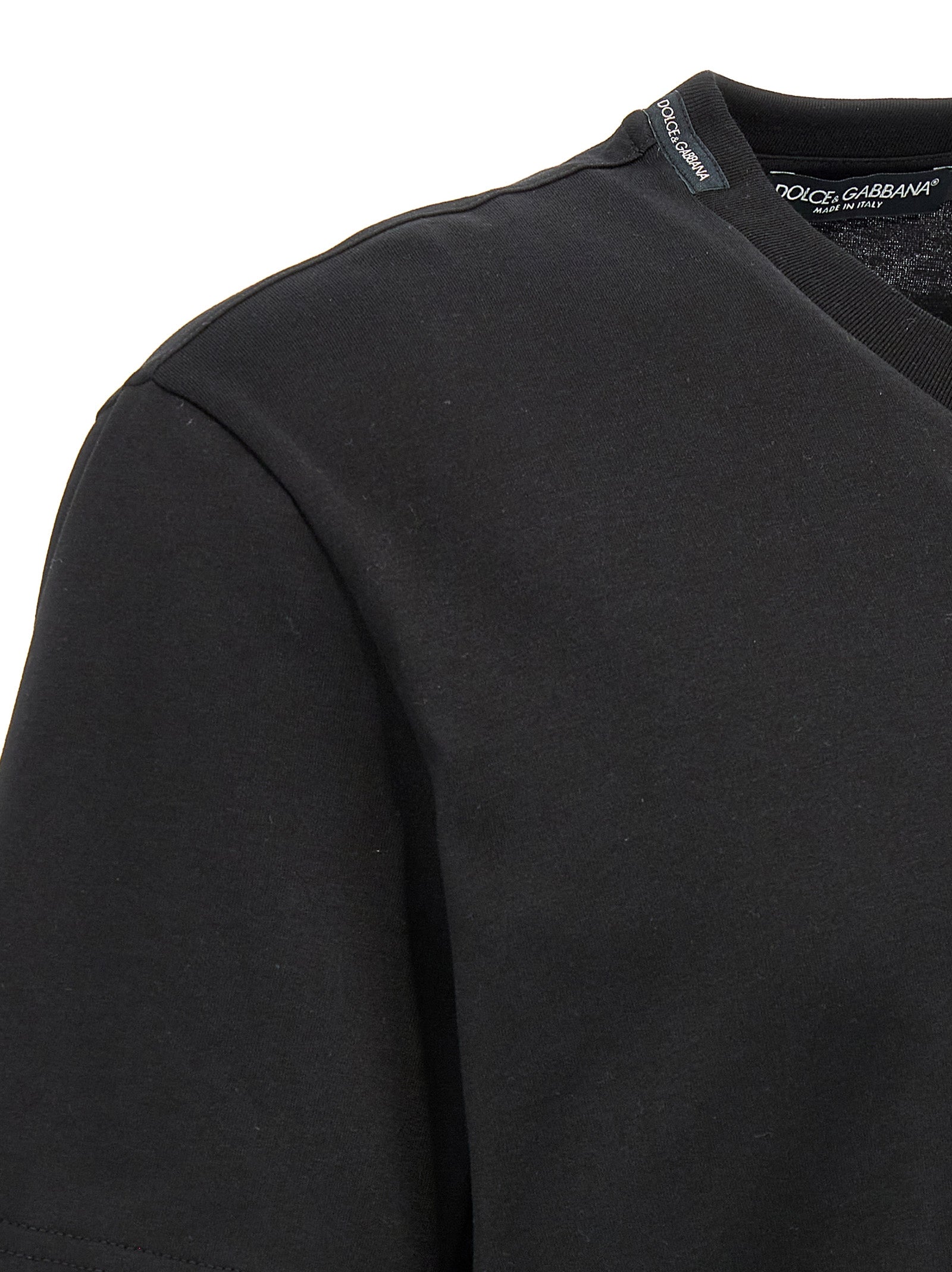 DOLCE &amp; GABBANA - DOLCE &amp; GABBANA - Logo embroidery t-shirt - Men’s Tops