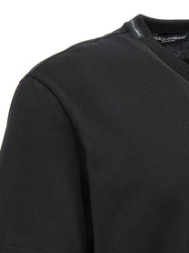 DOLCE &amp; GABBANA - DOLCE &amp; GABBANA - Logo embroidery t-shirt - Men’s Tops