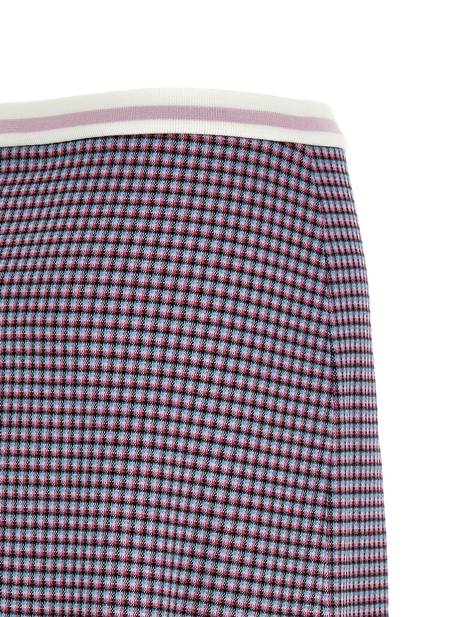 MARNI - MARNI Women’s Houndstooth Skirt Purple - Women’s Bottoms