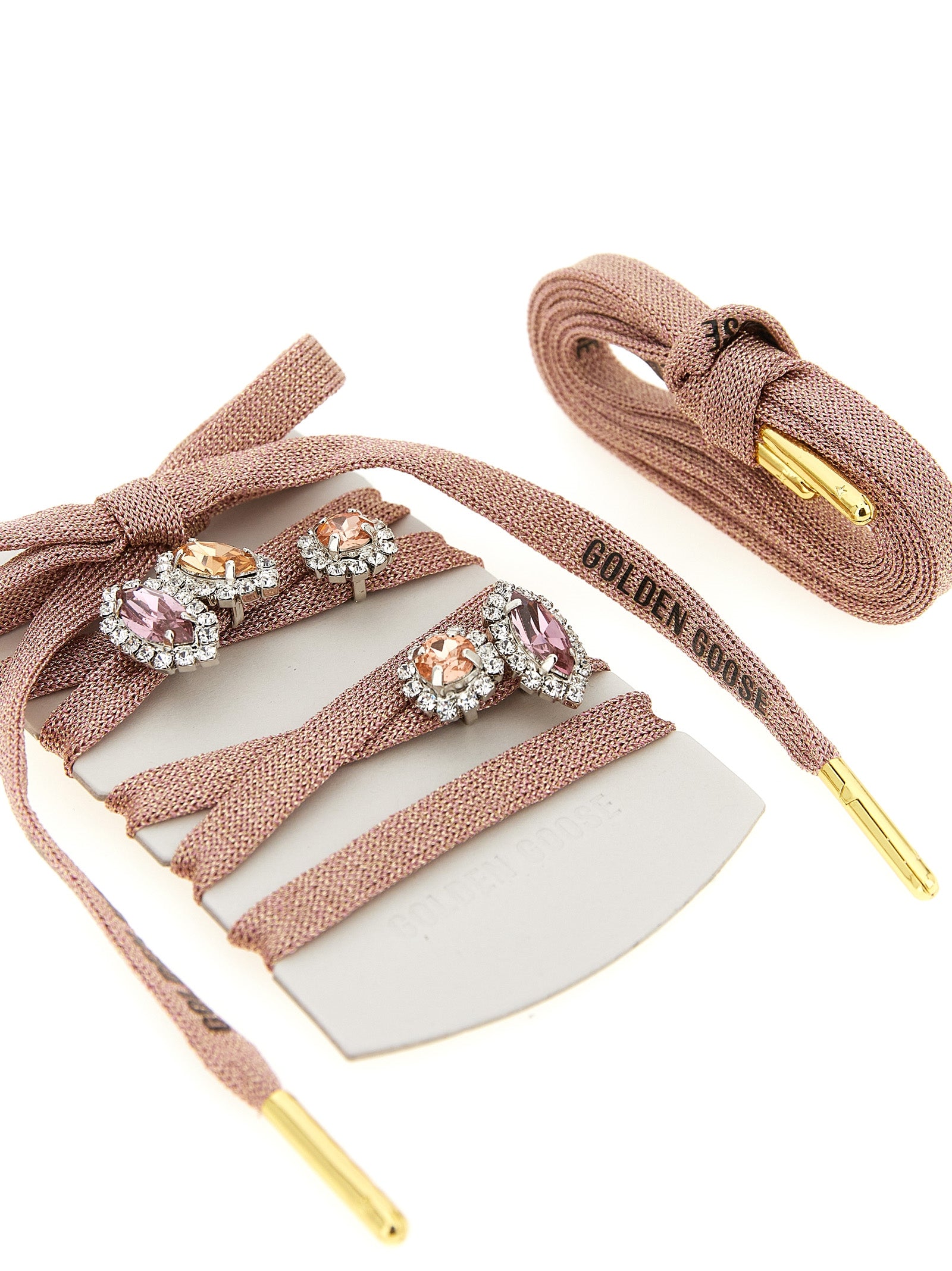 GOLDEN GOOSE Women's Skin Spargkling Shoelaces Pink