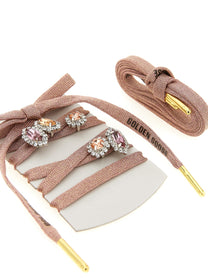 GOLDEN GOOSE Women's Skin Spargkling Shoelaces Pink