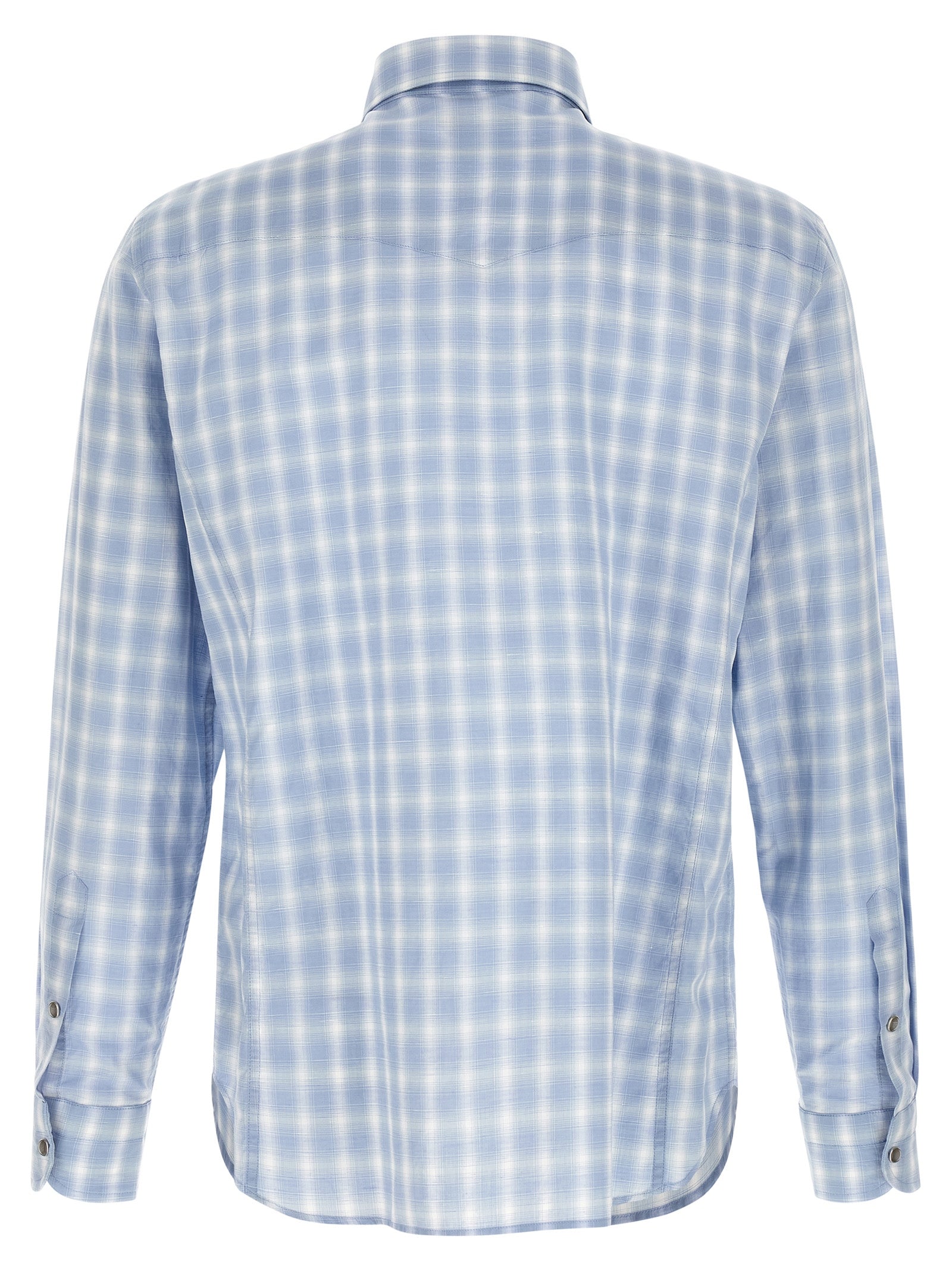 TOM FORD Men's Western Shirt Light Blue