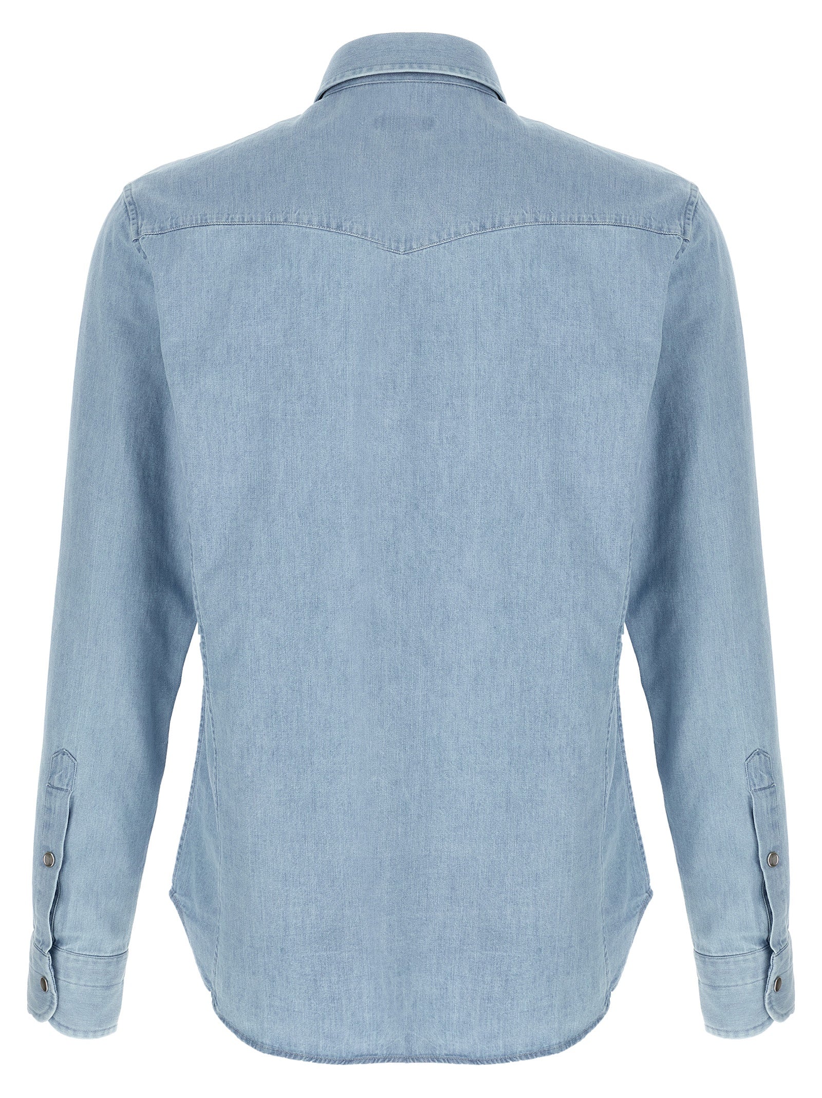 TOM FORD Men's Western Shirt Light Blue