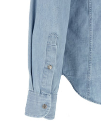 TOM FORD Men's Western Shirt Light Blue