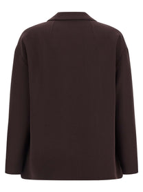 ALBERTO BIANI - ALBERTO BIANI Women’s Two-Button Blazer Brown - Women’s Clothing