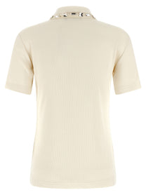 FABIANA FILIPPI - FABIANA FILIPPI - Crystal collar polo shirt - Women’s Tops