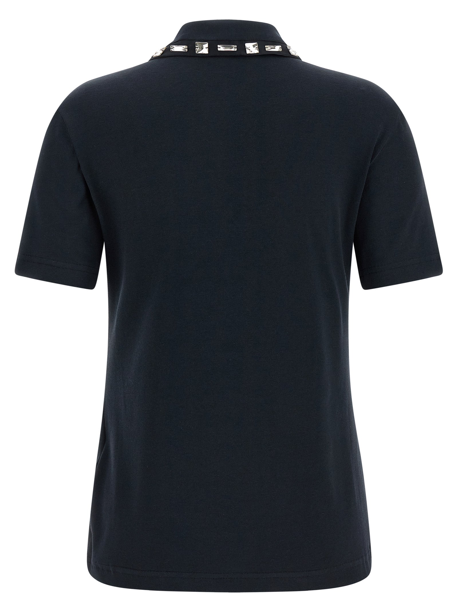 FABIANA FILIPPI - FABIANA FILIPPI - Crystal collar polo shirt - Women’s Tops