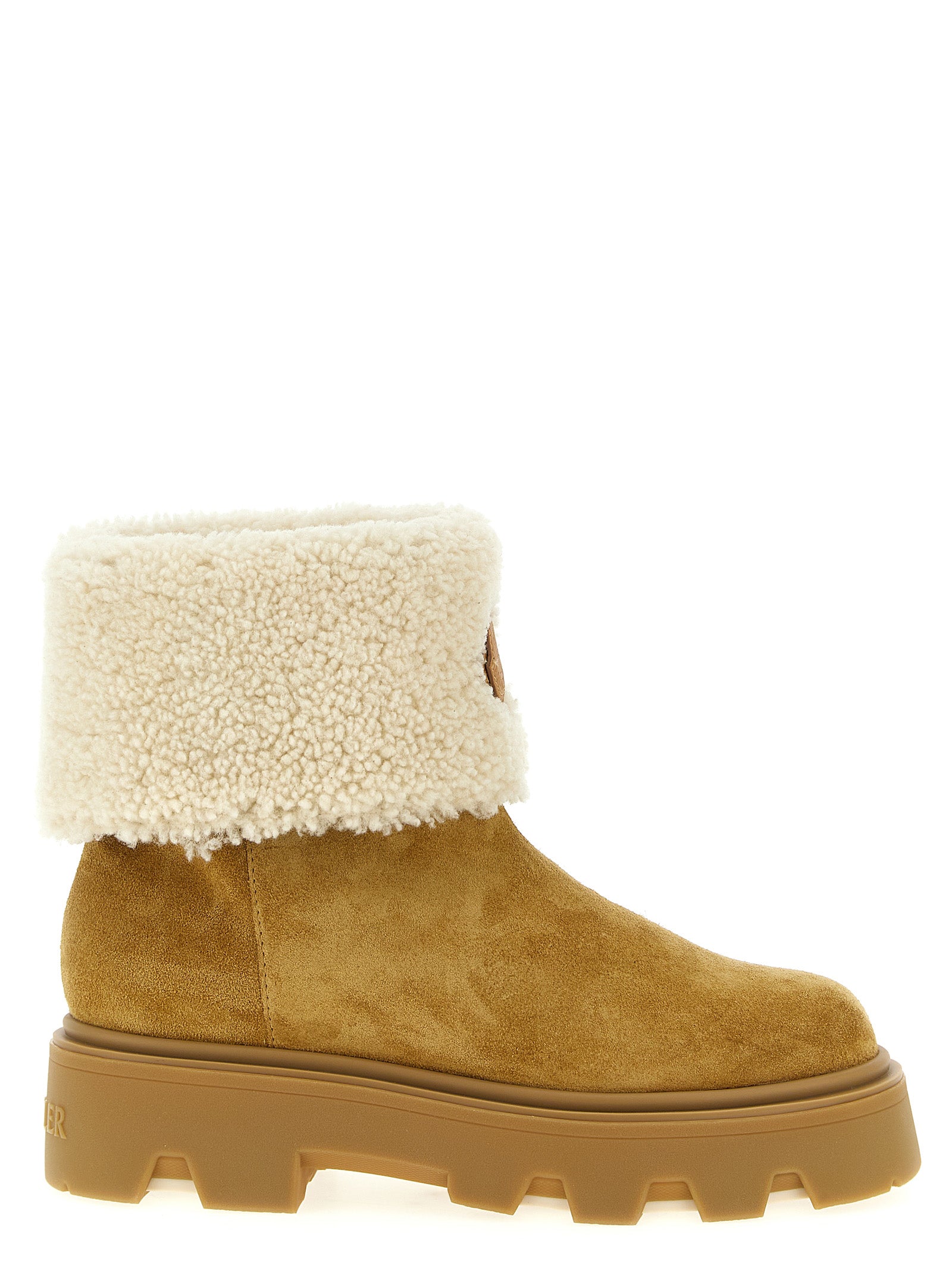 MONCLER Women's Aurea Ankle Boots Beige