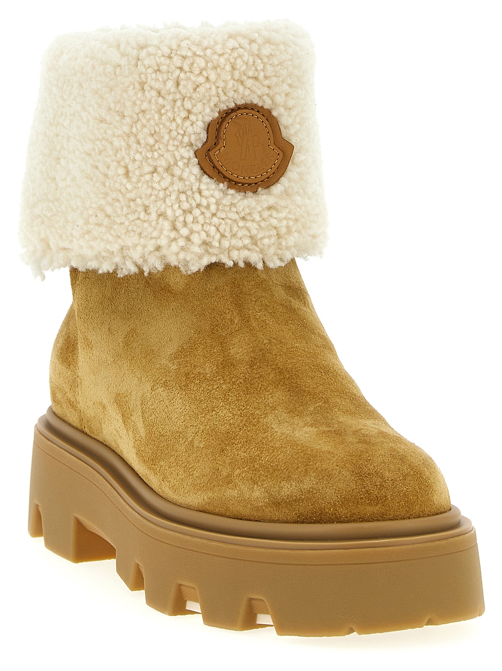 MONCLER Women's Aurea Ankle Boots Beige