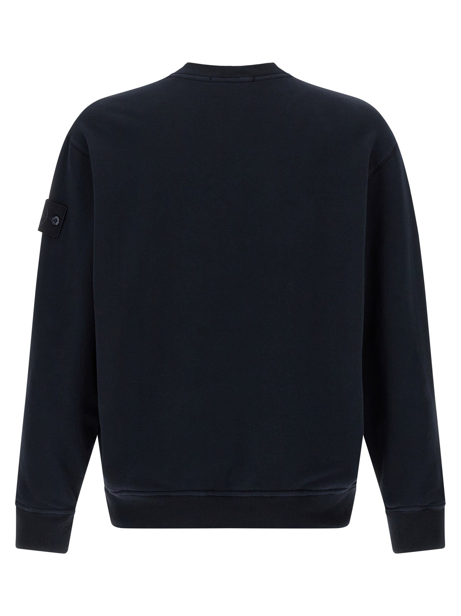 STONE ISLAND - STONE ISLAND Men’s Logo Badge Sweatshirt Blue - Men’s Sweatshirts